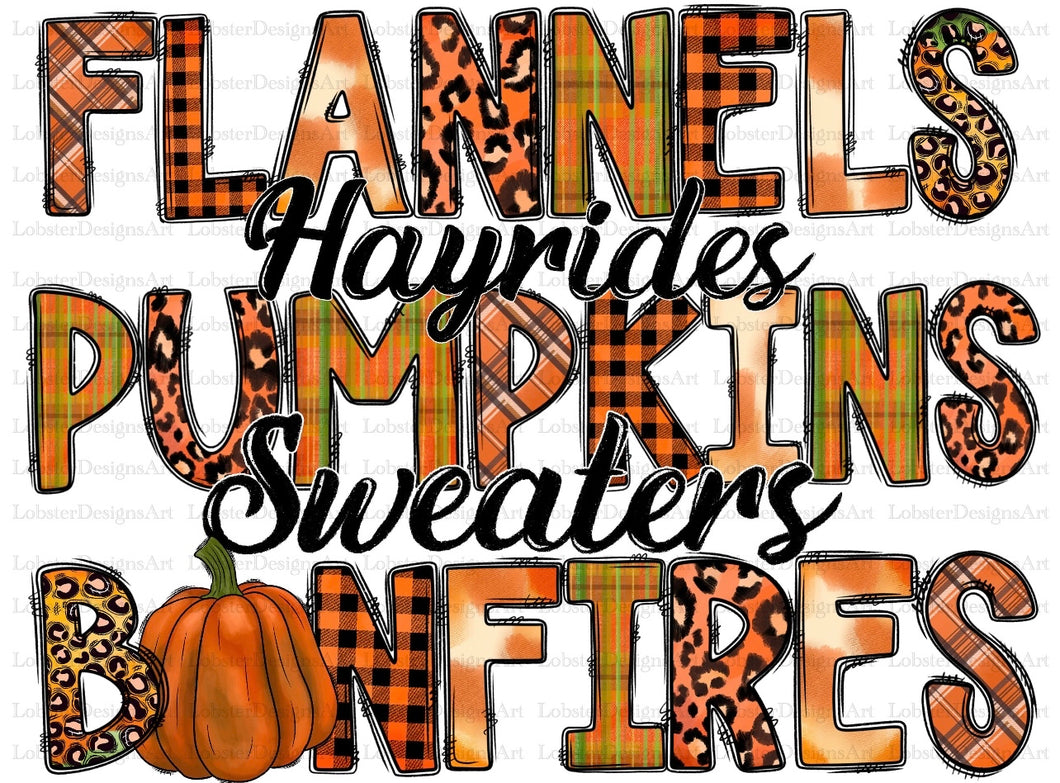 Flannels, Hayrides, Pumpkins Etc