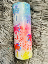 Load image into Gallery viewer, Neon Summer Palm Tree Tumbler
