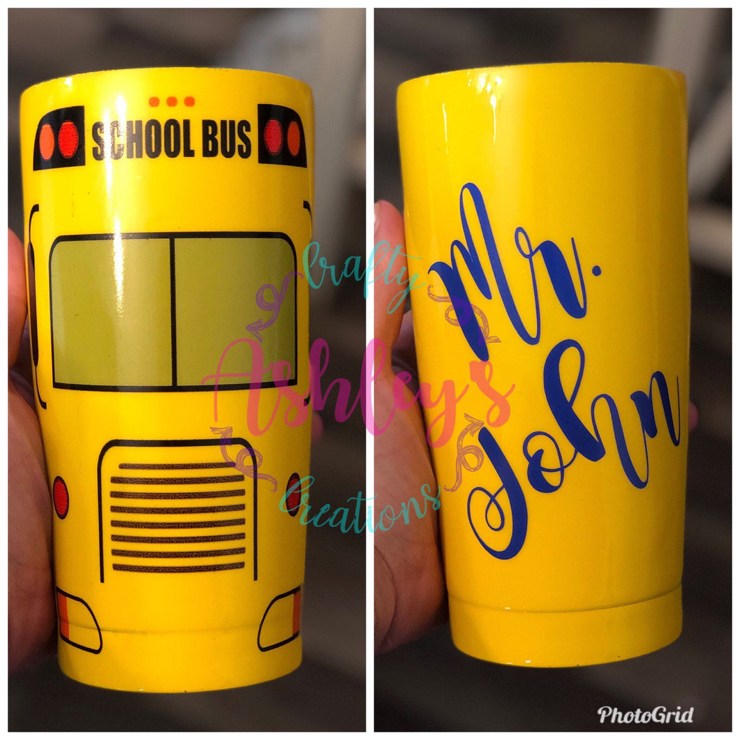 School Bus Tumbler, Bus Driver Tumbler, Bus Driver Gift