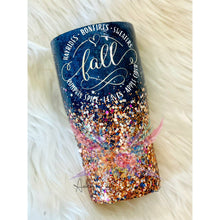 Load image into Gallery viewer, Fall Glitter Tumbler
