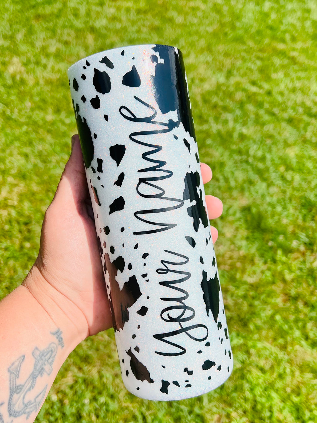 Cow Tumbler With Your Name