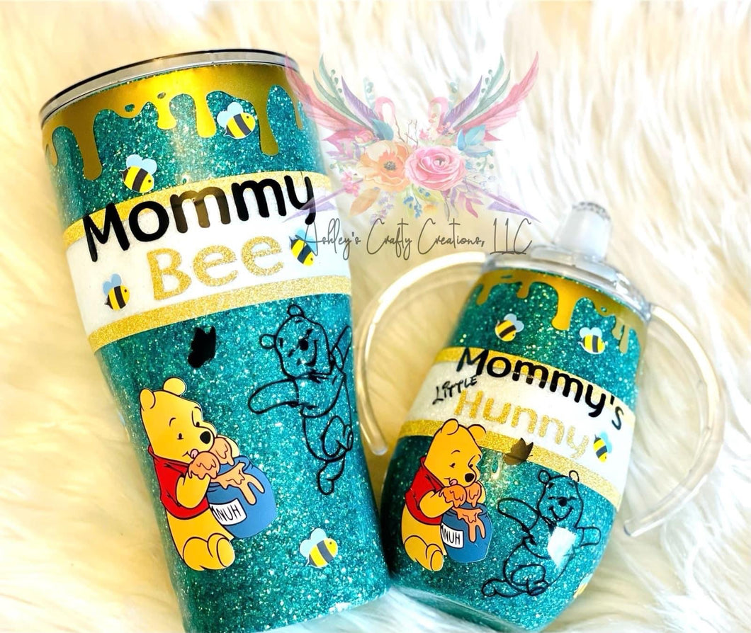 Mama and baby honey jar