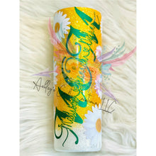 Load image into Gallery viewer, Daisy Tumbler, Mom Tumbler, Glitter Daisy Mom Tumbler
