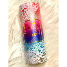 Load image into Gallery viewer, Sunset Glitter Tumbler, Salty Vibes Beach Tumbler, Beach Tumbler
