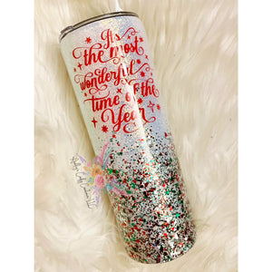 Most wonderful time of the year tumbler