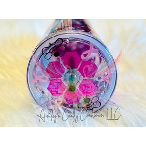 Breast Cancer Awareness Bee Strong 24oz snow globe